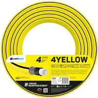Cellfast Tuyau d'arrosage 4 jaune 1" 10 m