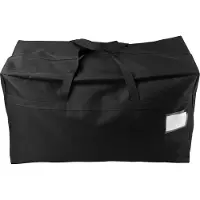 Markenlos Sac de transport universitaire lavable et imperméable - 100 L, sac de rangement amovible, panier de rangement décoratif noir