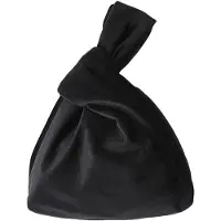 OEM Petit sac à main en velours pour femme - Sac de soirée élégant - Sac cabas - Noir
