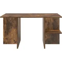 vidaXL Table basse en chêne fumé 87 x 50 x 45 cm, bois d'ingénierie