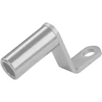 OEM Support de guidon de vélo en aluminium en forme de Z, argenté, 10 mm
