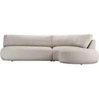Wintech Canapé d’angle droit minimaliste Ace à forme arrondie-Ceriale 238