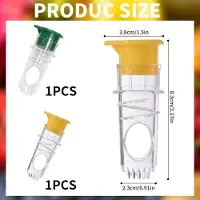 OEM Presse-agrumes manuel avec couvercle et détecteur de fermeté des fruits - Emballage transparent (lot de 2)
