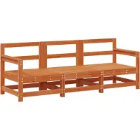 vidaXL Canapé modulable 3 pièces Marron cire