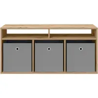 vidaXL Meuble bas, 102 x 32 x 48,5 cm, imitation chêne artisanal