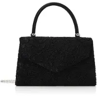 OEM Sac à main noir pour femme, 6,5 x 16 x 24 cm