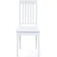 Ebuy24 Wright Chaise de salle à manger, blanc.