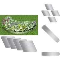 vidaXL Bordure de pelouse 20 pcs. Acier galvanisé 100 x 20 cm - Bordure de parterre