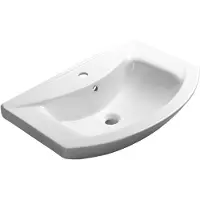 Aqualine ZERO lavabo en céramique 65x46cm, blanc