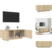 vidaXL Armoire TV Chêne Sonoma 100x35x40 cm Bois composite - Meuble TV