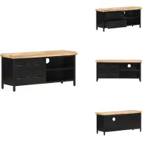 vidaXL Armoire TV 90x30x41 cm Bois de manguier brut - Meuble TV