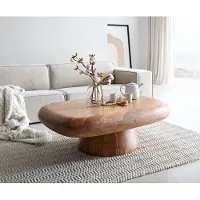 DELIFE Table-de-salon Maskat 120x90 cm acacia naturel