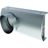 Helios Accessoires ventilation Couverture Ø125mm acierbl 200x420mm mur