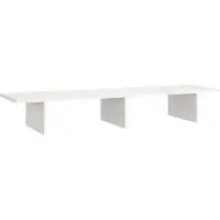 vidaXL Support d'écran blanc 100x27x15 cm pin massif
