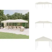 vidaXL Tente de réception pliante Crème 3x6 m - Pavillons & Tentes de réception