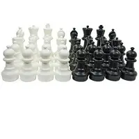 Ubergames Jeu d'échecs, 20cm plastique, incl. tapis 90x90cm-Top Jeu d'échecs, 20cm plastique, incl. tapis 90x90cm-Top Jeu