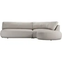 Wintech Canapé d’angle droit minimaliste Ace à forme arrondie-Ceriale 239
