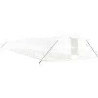 vidaXL Serre avec châssis en acier Blanc 120 m² 24x5x2,3 m