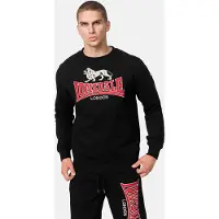 Lonsdale Sweat-shirt 'Lawins' rouge / noir / blanc