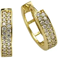 Celesta Boucles d'oreilles jaune / argent