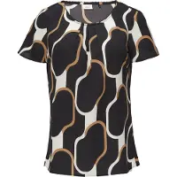 s.Oliver Black Label Chemisier beige / noir / blanc