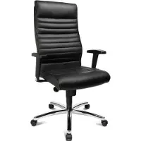 Topstar Fauteuil de direction Profi Chief 100 Noir (42 - 51 cm)