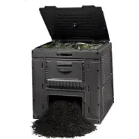 Curver Composteur - - 470l - Noir - Écologique - Durable - Facile à monter