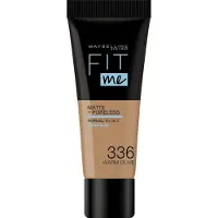 Maybelline Fit Me! Fond de teint liquide mat et sans pores 336 Golden Olive 30ml (Olive chaude, olive doré)