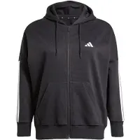 Adidas Essentials 3-stripes Hoodie Plus Size Femme - Sweats à capuche, Noir - Taille 42/XL - Jersey de coton