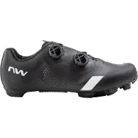 Northwave Hommes, Chaussures de cyclisme, Striker Wide (44.5), Noir, Gris