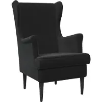 vidaXL fauteuil Noir Velours