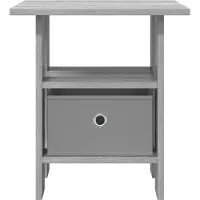 vidaXL Table de chevet avec tiroir 2 pcs Gris Sonoma 41 x 40 x 45 cm