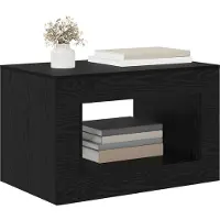 vidaXL Chêne noir