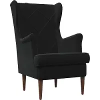 vidaXL fauteuil Noir Velours