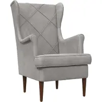 vidaXL fauteuil Gris clair Velours