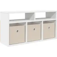 vidaXL Meuble bas à tiroirs , blanc, 72 x 22,5 x 38 cm