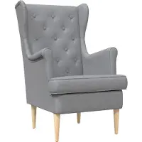 vidaXL fauteuil Gris clair tissu