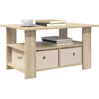 vidaXL Table basse en chêne Sonoma 77 x 55 x 42 cm, bois d'ingénierie