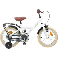 vidaXL Vélo pour enfant 16 pouces, pour les 4-6 ans, blanc