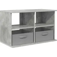vidaXL Meuble TV avec tiroirs, gris béton, 79 x 40 x 48 cm