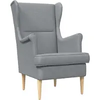 vidaXL fauteuil Gris clair tissu