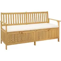vidaXL Banc avec rangement et coussins, 170 x 63 x 84 cm