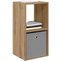 vidaXL Table de chevet avec tiroir Chêne artisanal 35 x 32 x 68,5 cm