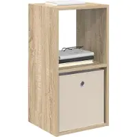 vidaXL Table de chevet avec tiroir Chêne Sonoma 35 x 32 x 68,5 cm