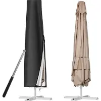 OEM Parasol imperméable Ø 1-3 m | Résistant aux UV et aux intempéries | Parasols pour le jardin et le balcon | Mât télescopique