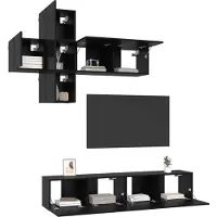 vidaXL Ensemble de meubles TV , 8 pièces, en panneaux de particules