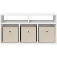 vidaXL Meuble bas à tiroirs , blanc, 72 x 22,5 x 38 cm