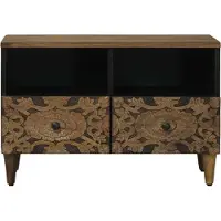 vidaXL Meuble TV marron 70 x 33,5 x 46 cm en bois massif de manguier