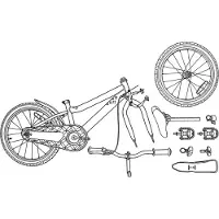vidaXL Vélo enfant 18 pouces pour enfants de 5 à 7 ans Blanc