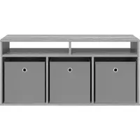 vidaXL Meuble bas à tiroirs , gris Sonoma, 102 x 32 x 48,5 cm